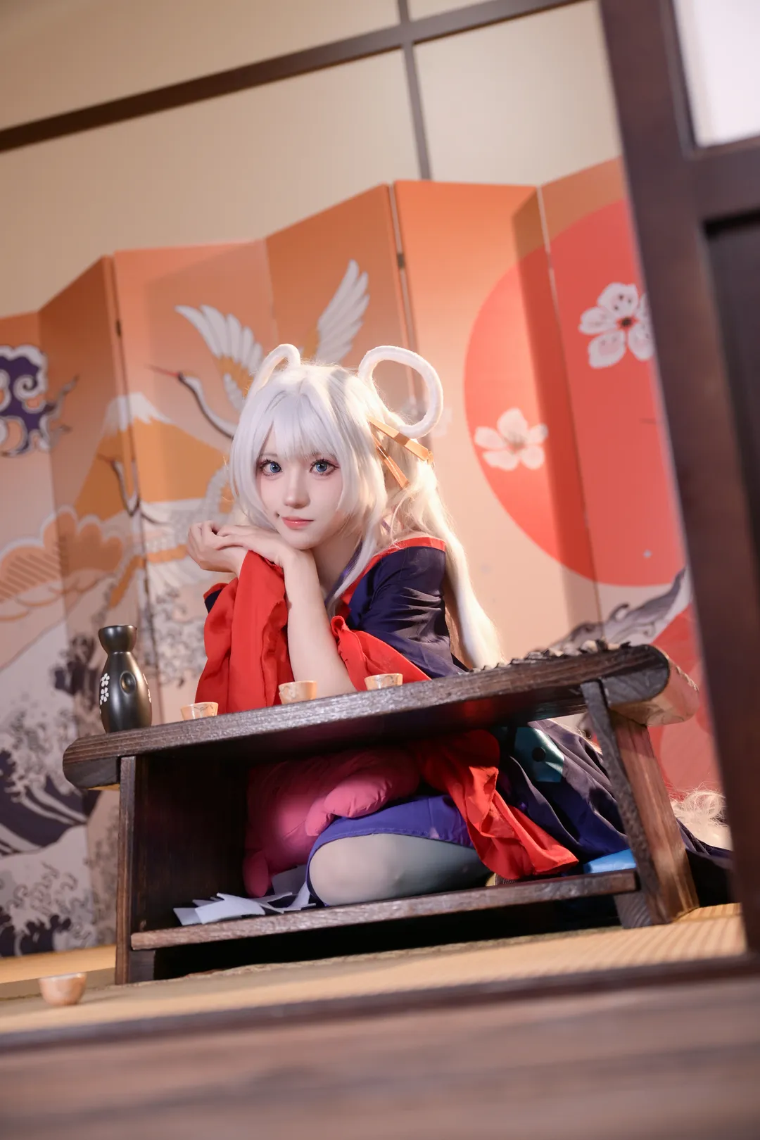 【月见八千代cos】超时空辉夜姬的和风庭院写真 - 第 3 张