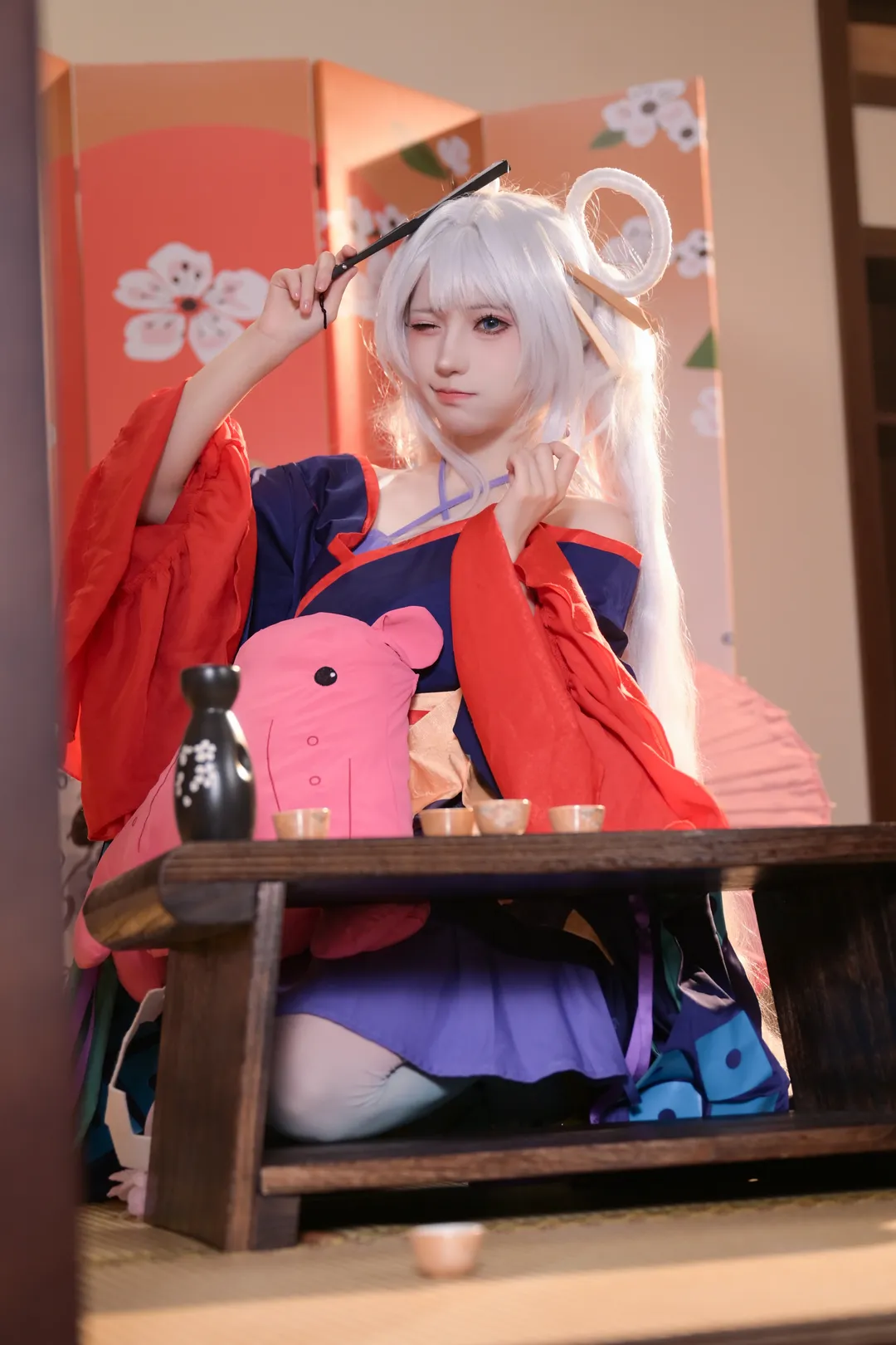 【月见八千代cos】超时空辉夜姬的和风庭院写真 - 第 4 张