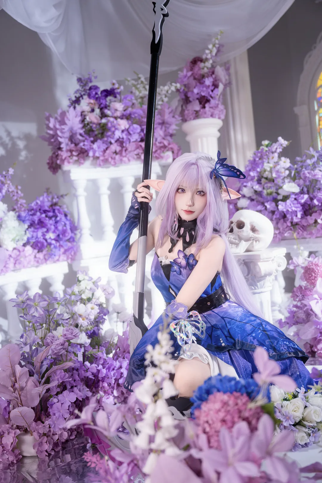 【遐蝶cos】崩壞星穹鐵道 紫花教堂裡的遐蝶拍攝記錄