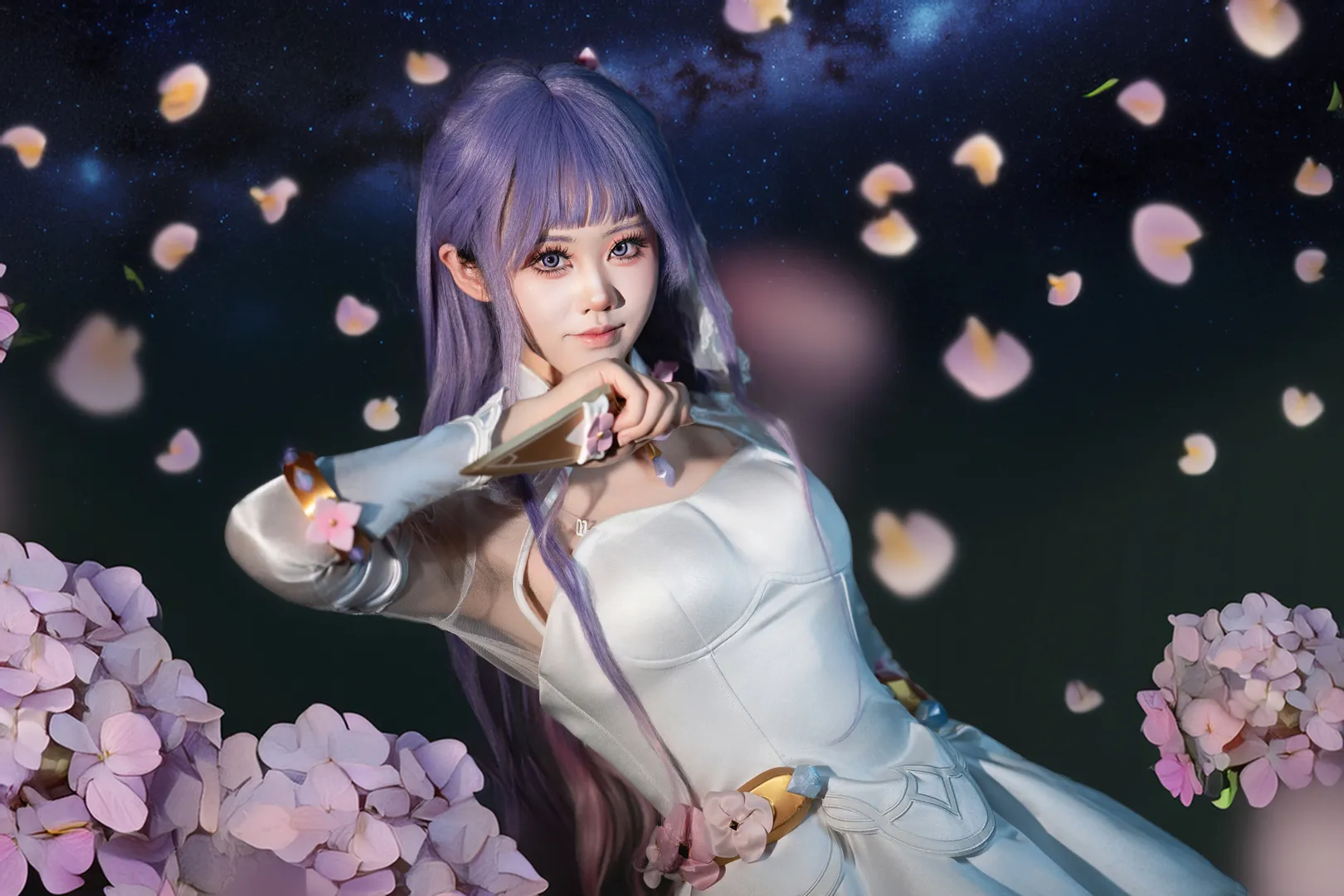 【雾子cos】守望先锋里的紫色浪漫，细节拉满的拍摄体验 - 第 7 张