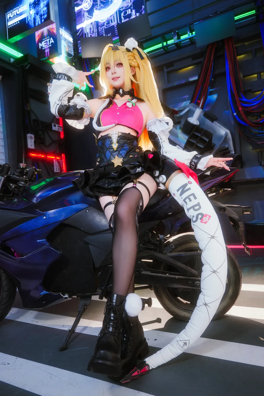 【希希芙cos】絕區零的賽博朋克機車少女 - 第 1 張