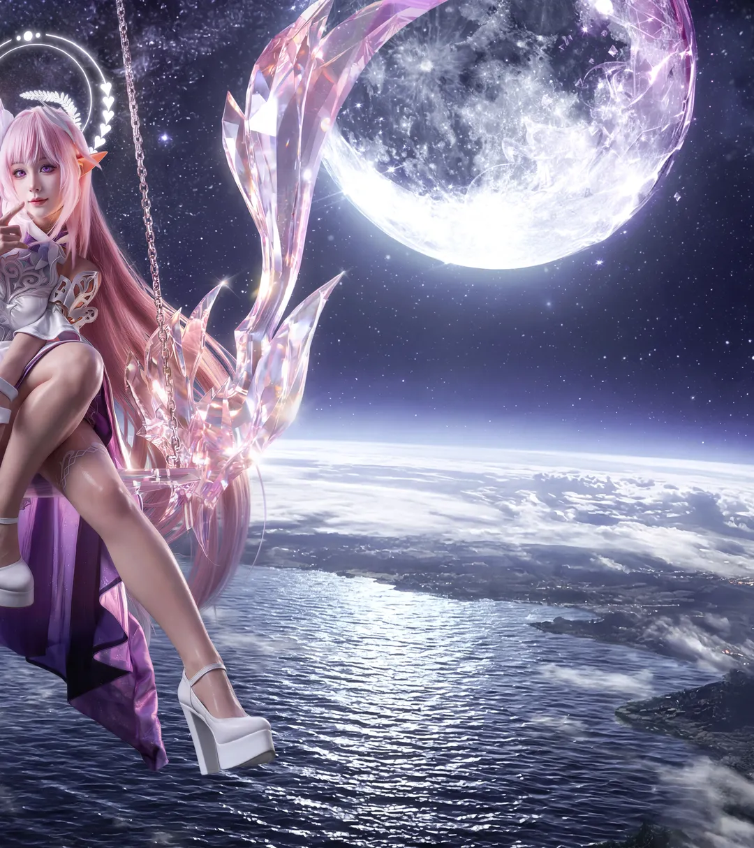 【昔漣cos】崩壞星穹鐵道中的星空水晶鞦韆 - 第 3 張