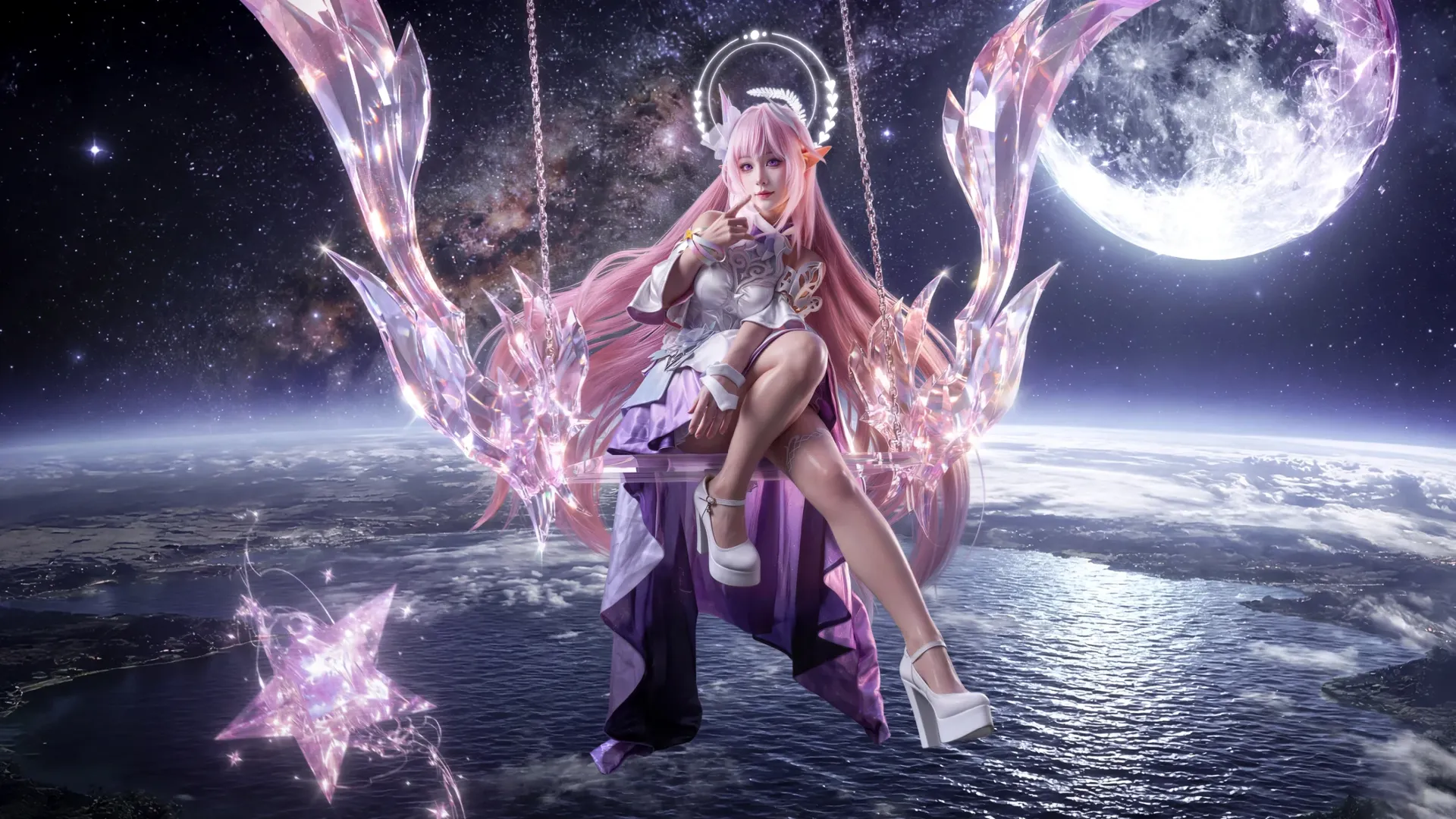 【昔漣cos】崩壞星穹鐵道中的星空水晶鞦韆 - 第 4 張