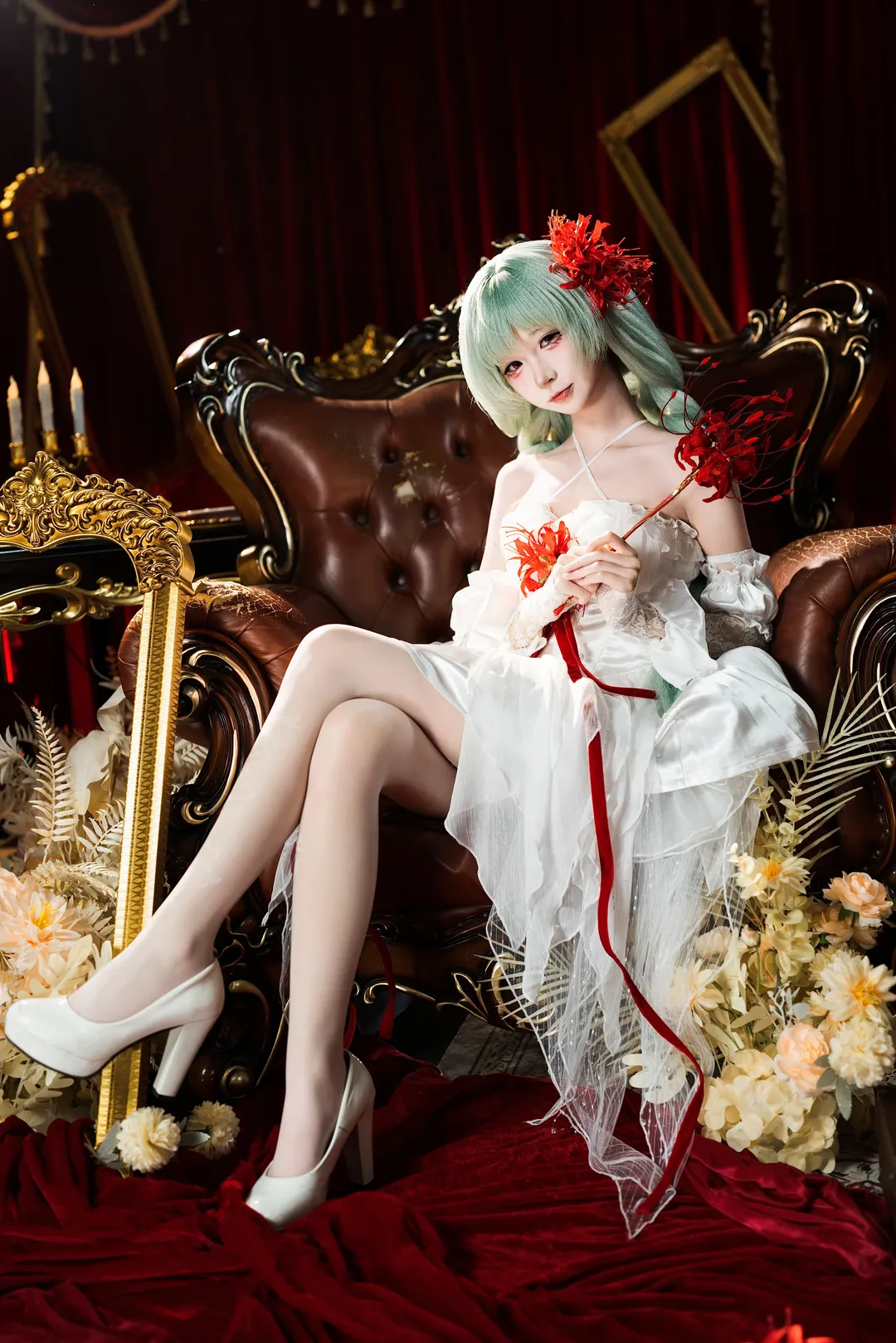 【弗洛洛cos】鳴潮白裙與彼岸花的復古幻夢 - 第 2 張