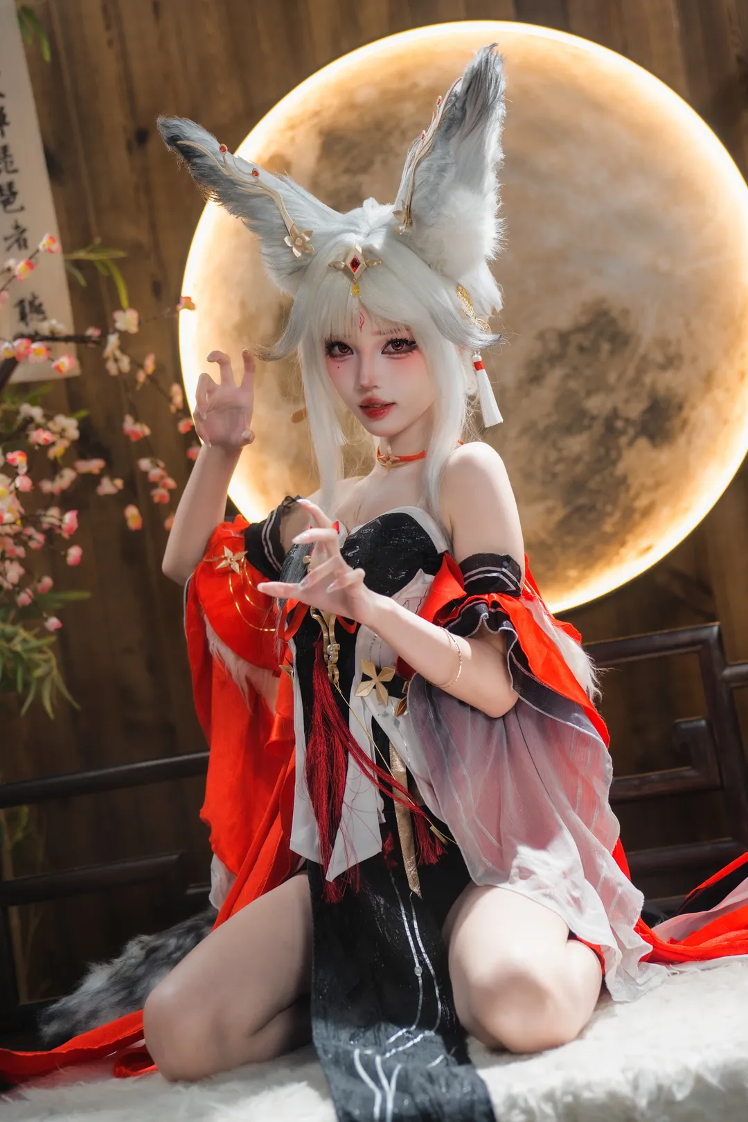 【心月狐cos】鸣潮里的狐妖，红黑配色的拍摄心得 - 第 8 张