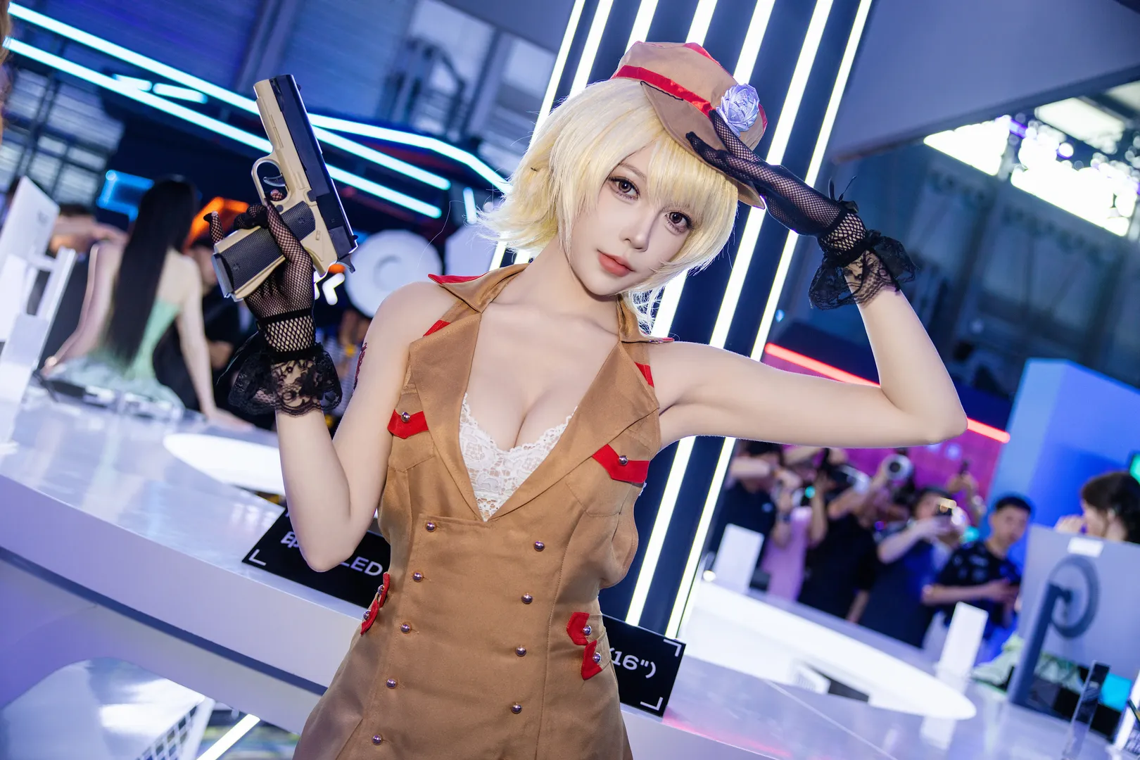 【灵狐者cos】ChinaJoy TCL展台，CF灵狐者的现场出图 - 第 1 张