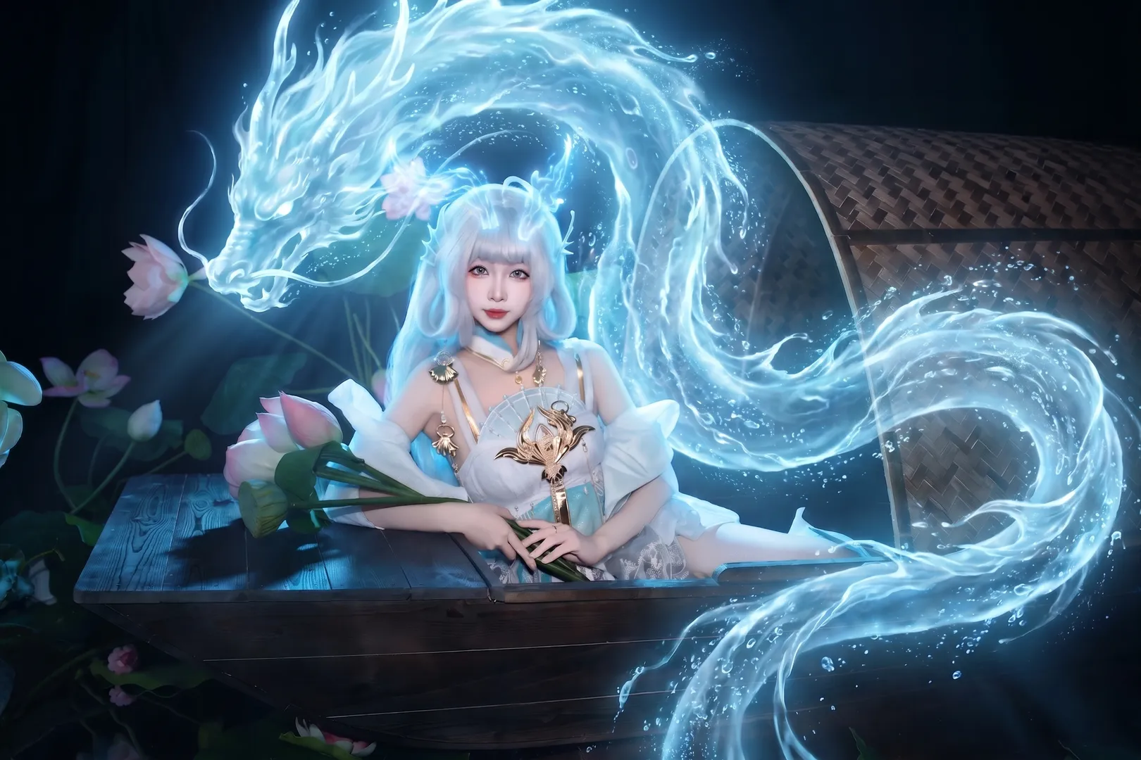 【西施cos】王者荣耀游龙清影的服化道与拍摄记录 - 第 1 张