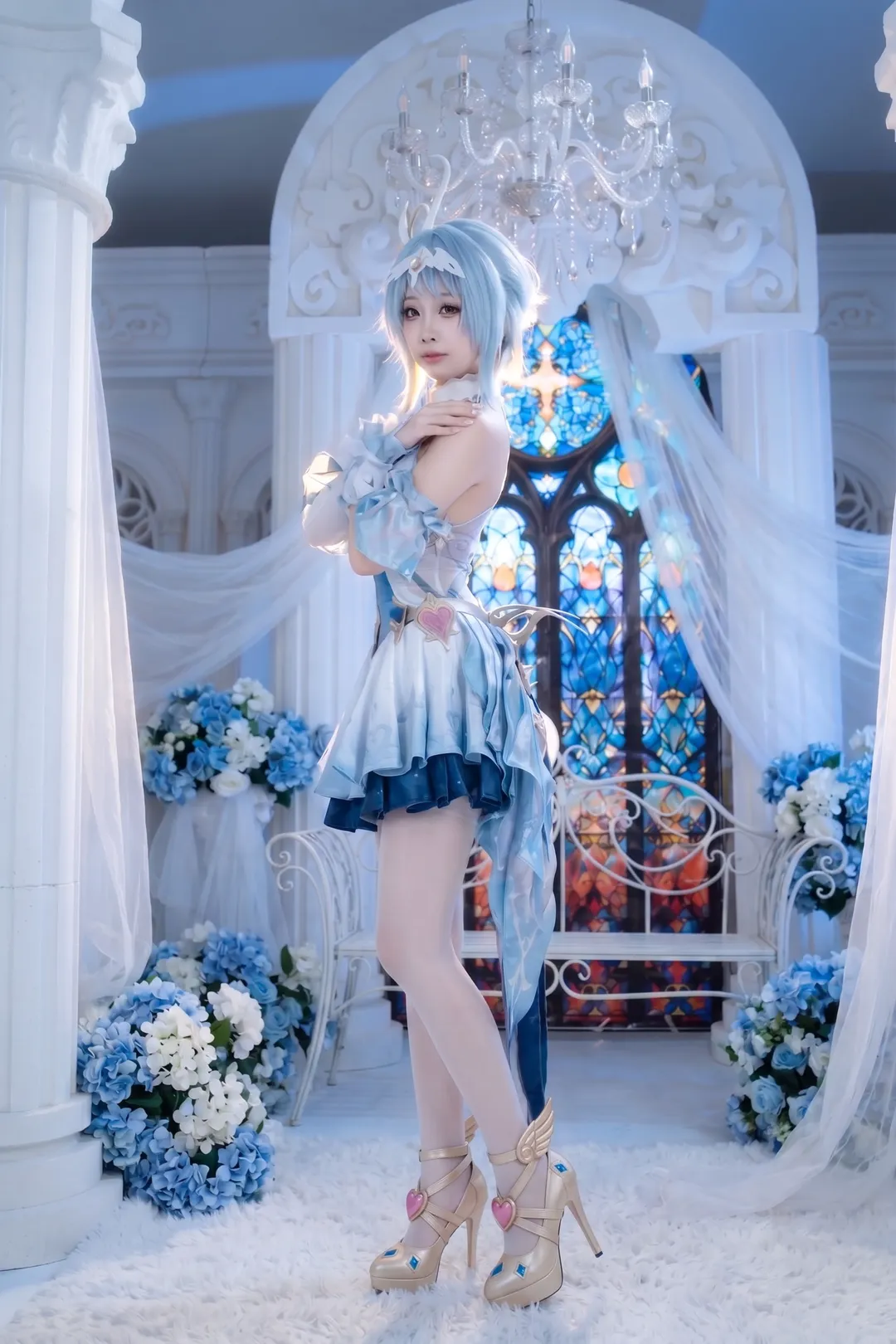【奥黛塔cos】原神芭蕾舞者，寂冬覆雪振翎成旋 - 第 1 张