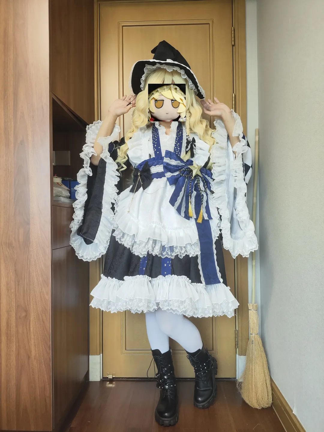 【雾雨魔理沙cos】东方Project的试衣记录：金发魔法使装备上身 - 第 3 张
