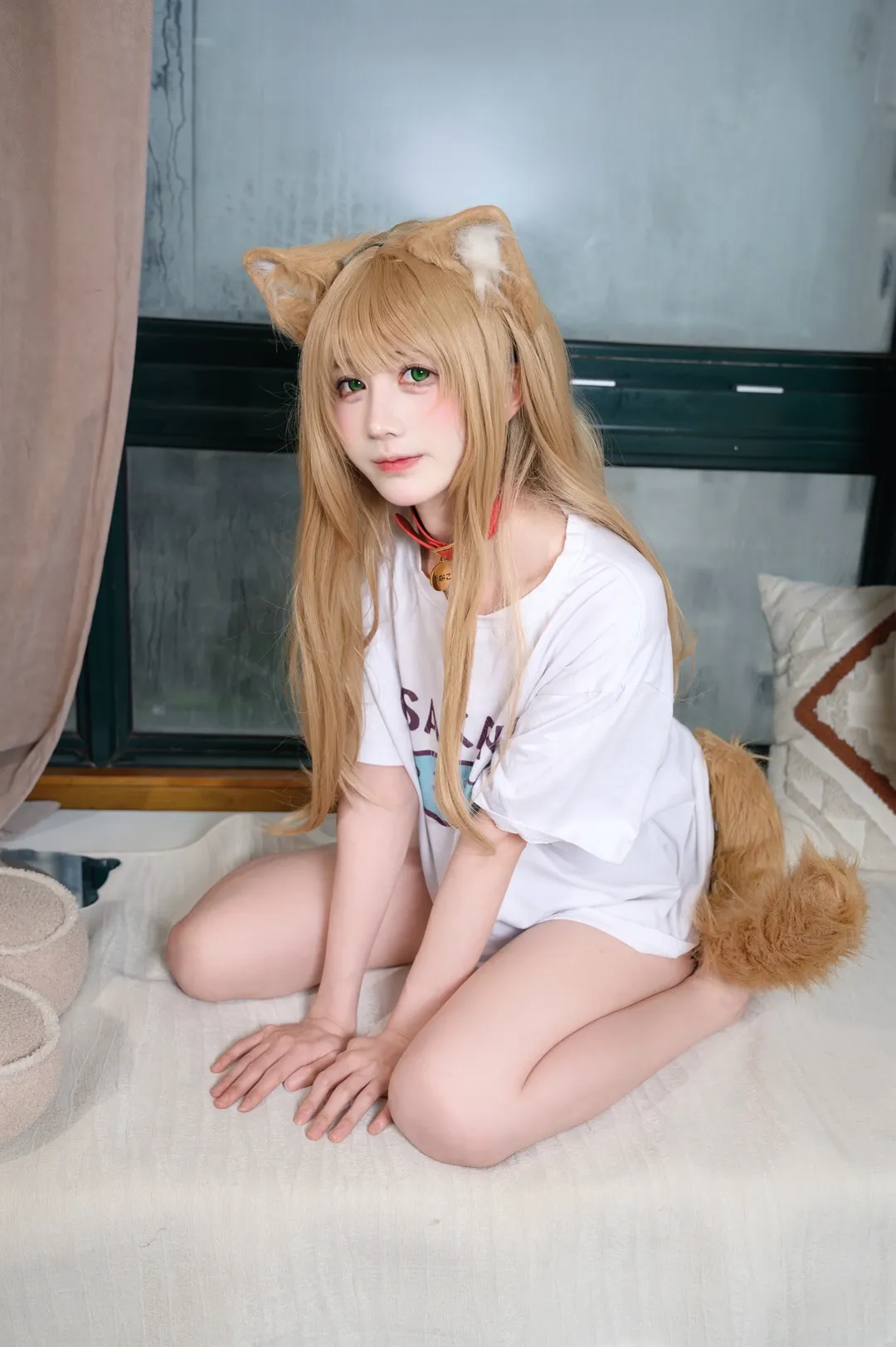【黄豆粉cos】钻纸箱摇尾巴的居家猫娘 - 第 3 张