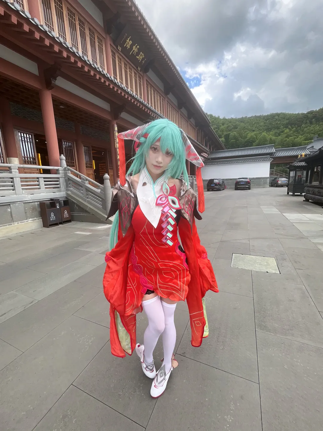 【少司緣cos】王者榮耀裡的綠髮紅衣小財迷 - 第 4 張