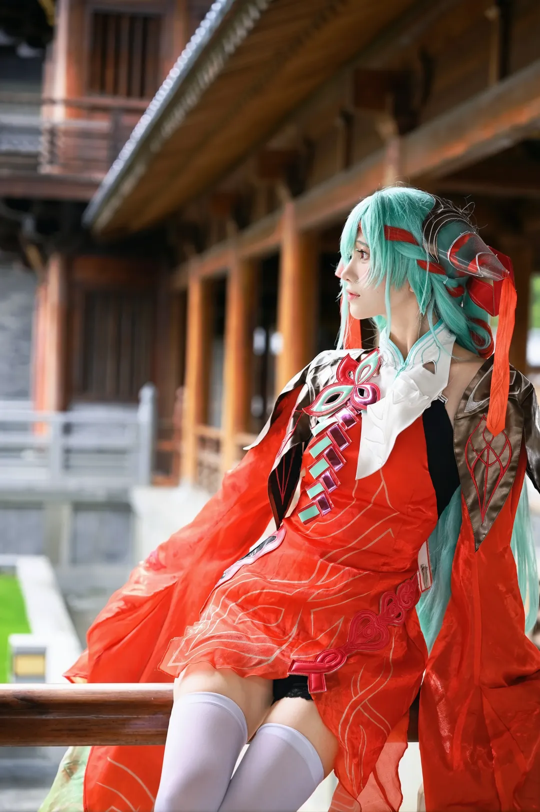 【少司缘cos】宁波香山寺的国风与科幻碰撞 - 第 2 张