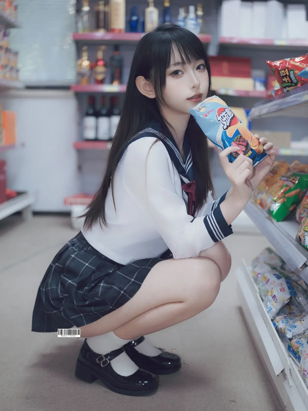 放学后小卖铺的JK制服水手服写真 - 第 1 张