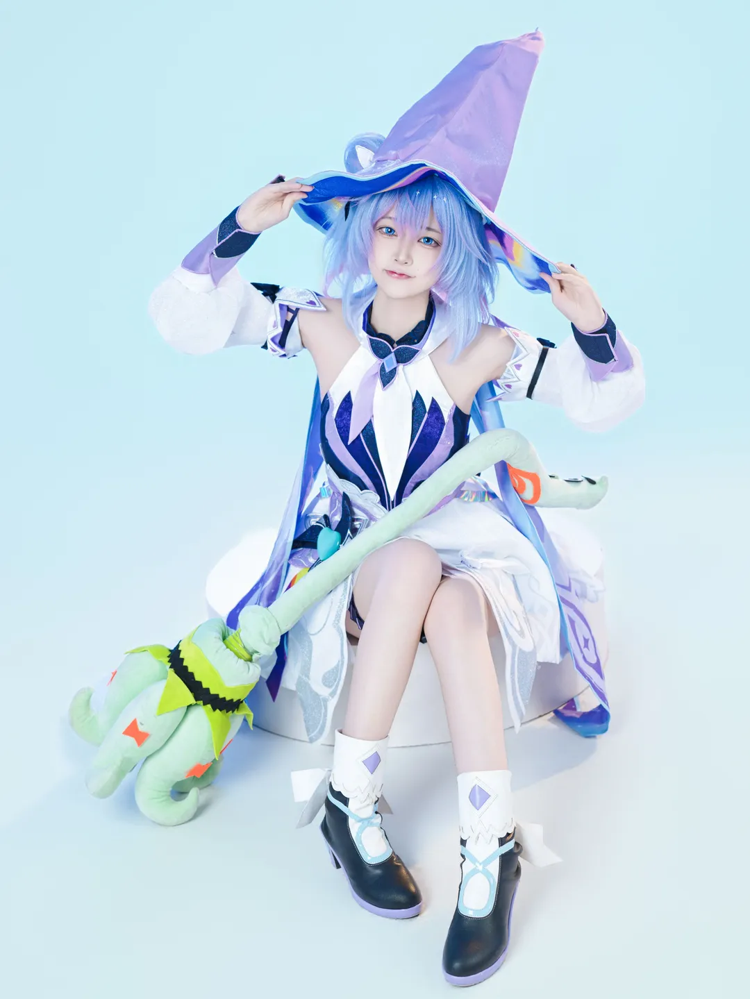 【小乔cos】时之魔女的魔法杖，还真是一个调皮的小家伙 - 第 12 张