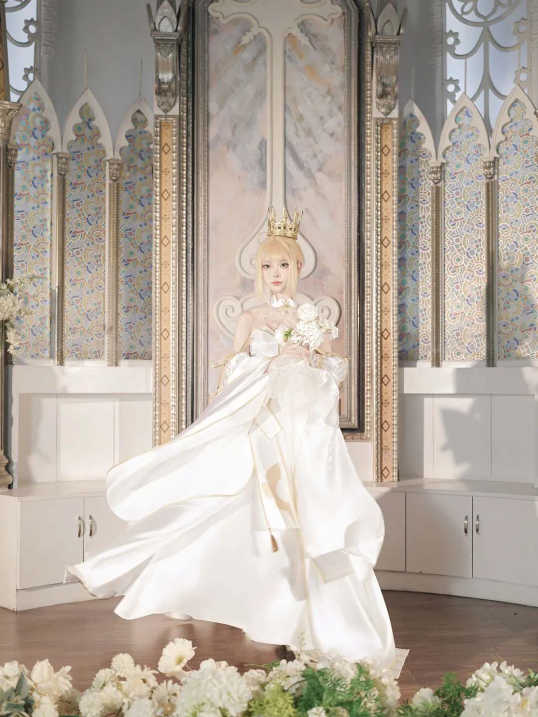【阿尔托莉雅cos】Fate/Grand Order婚纱造型的光影记录 - 第 3 张