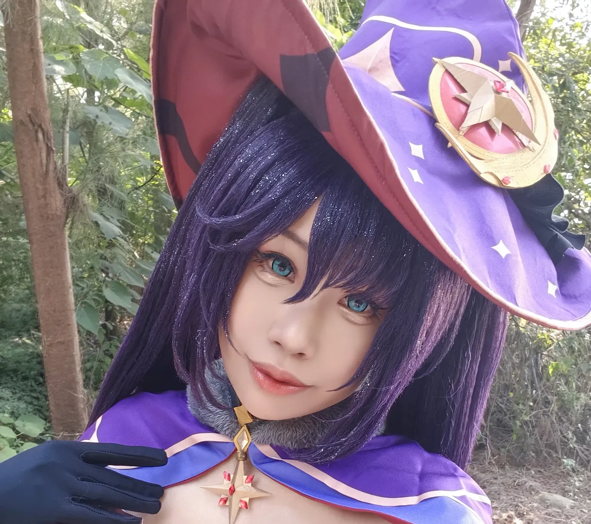 原神莫娜cos，魔法帽下热到无法思考的占星术士 - 第 2 张