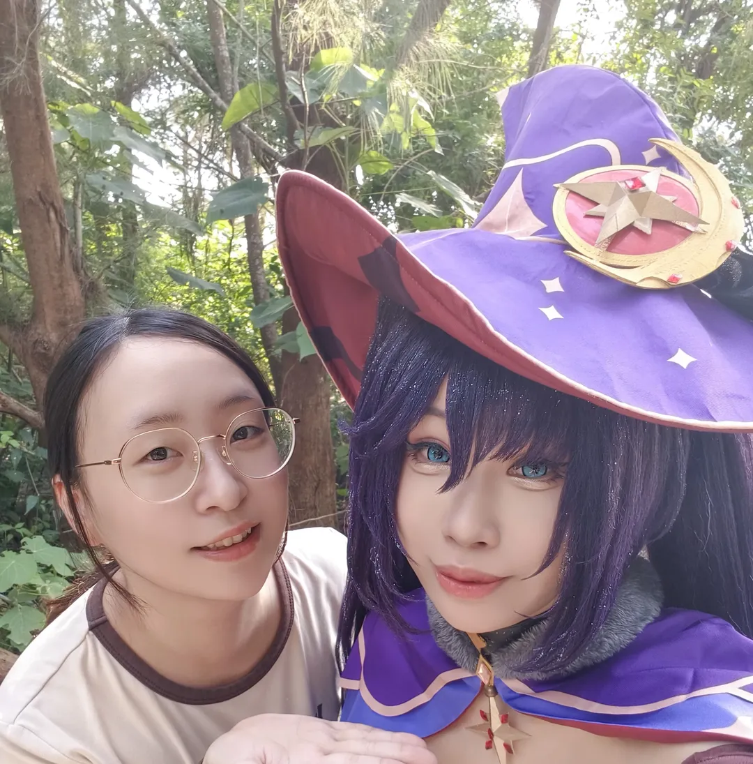 原神莫娜cos，魔法帽下热到无法思考的占星术士 - 第 3 张