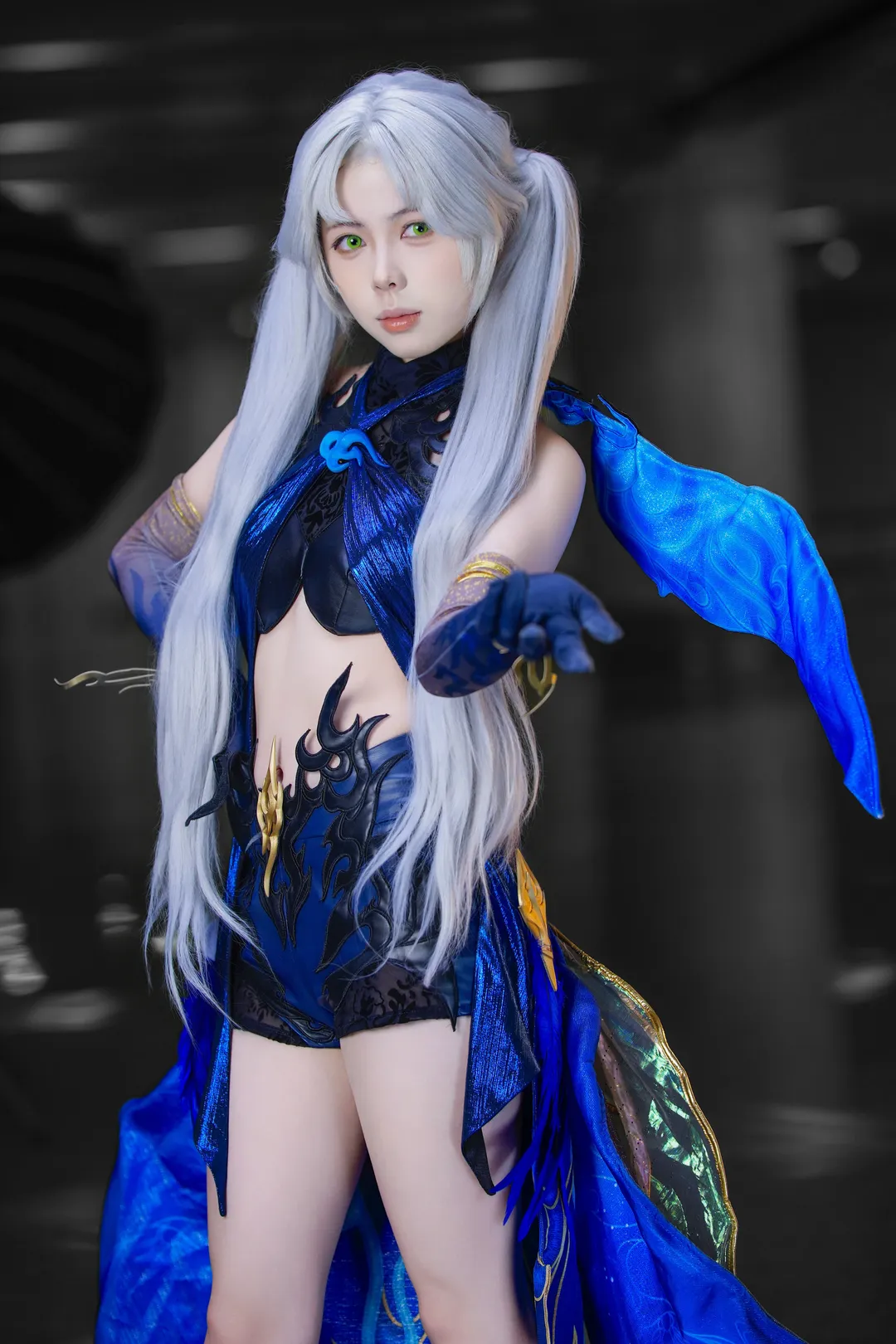【季瑩瑩cos】永劫無間冷豔藍焰造型的正片分享 - 第 2 張