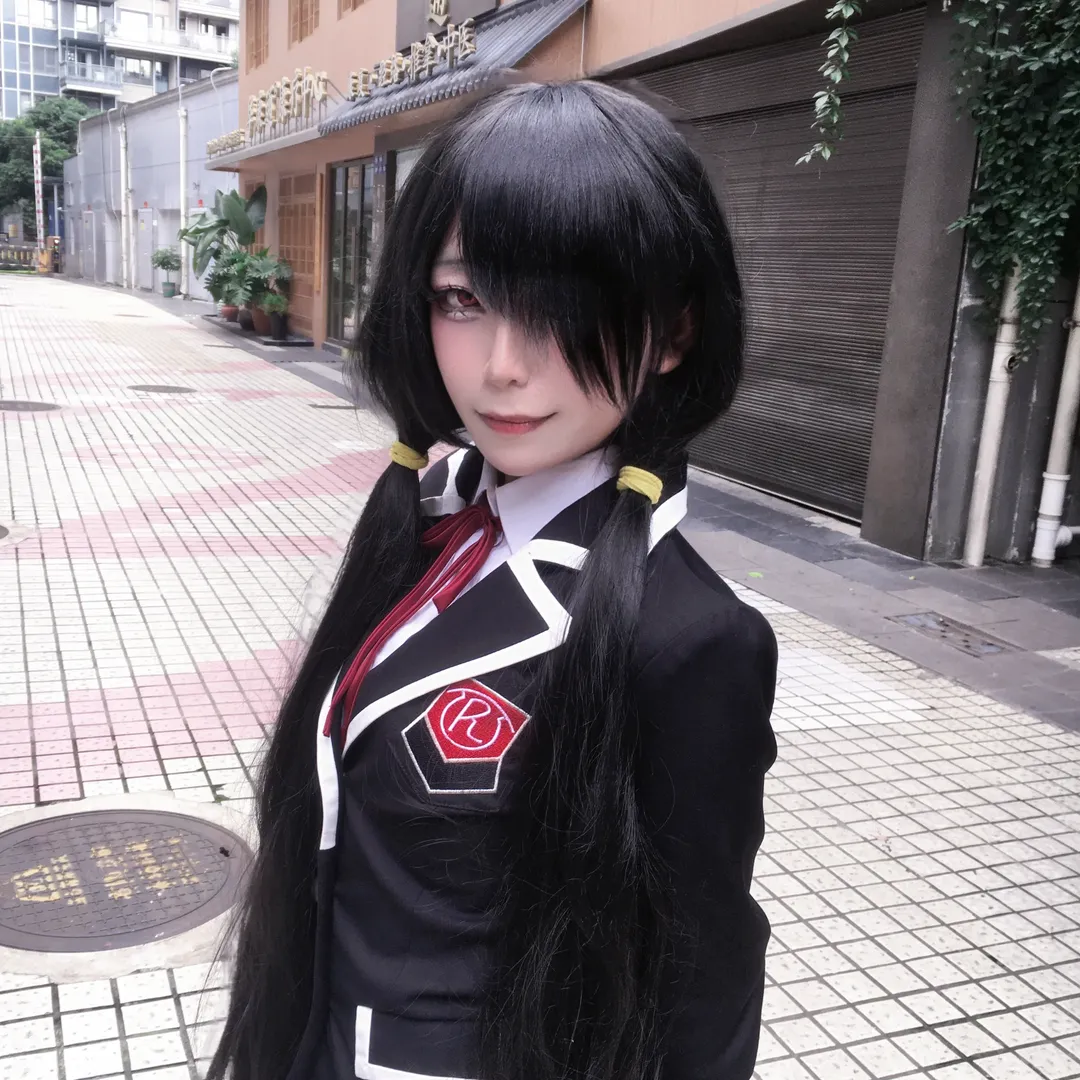 【時崎狂三cos】約會大作戰街拍，雙馬尾制服演繹壞女人 - 第 1 張