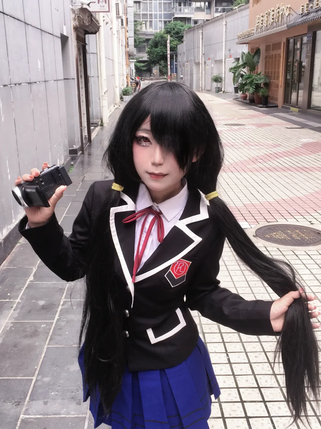 【時崎狂三cos】約會大作戰街拍，雙馬尾制服演繹壞女人 - 第 2 張