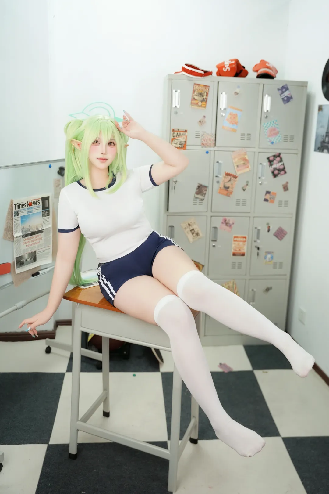 【橘望cos】蔚蓝档案体操服动作参考全记录 - 第 5 张