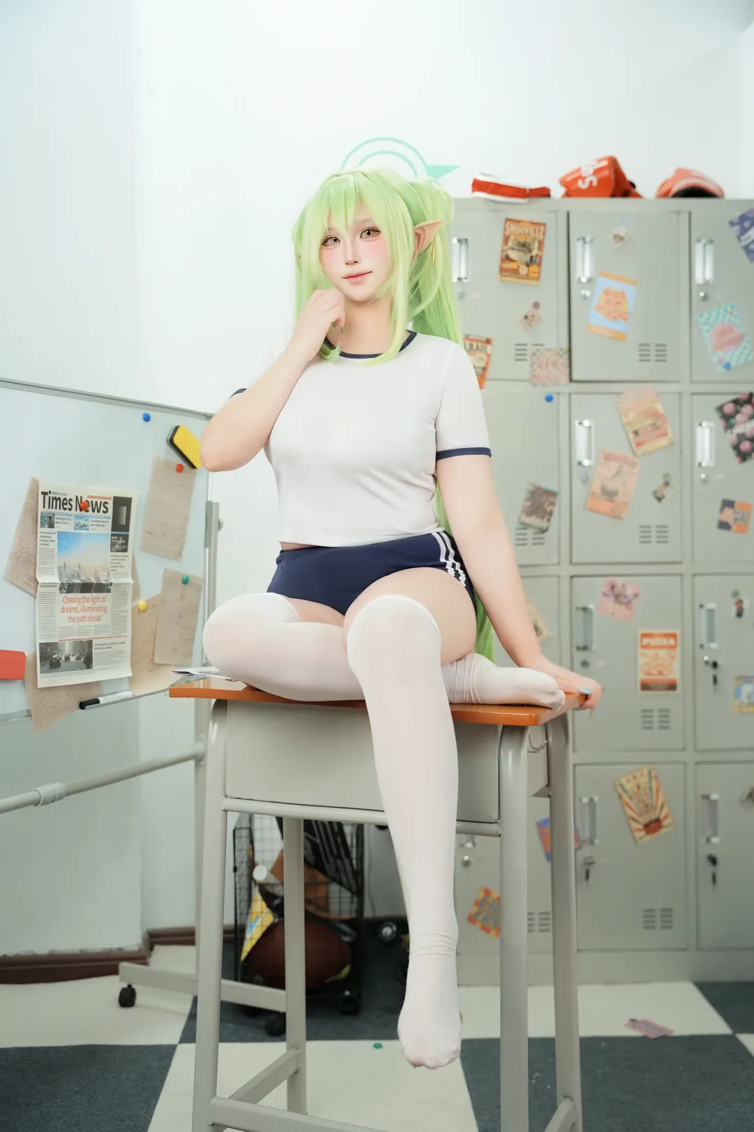 【橘望cos】蔚蓝档案体操服动作参考全记录 - 第 6 张