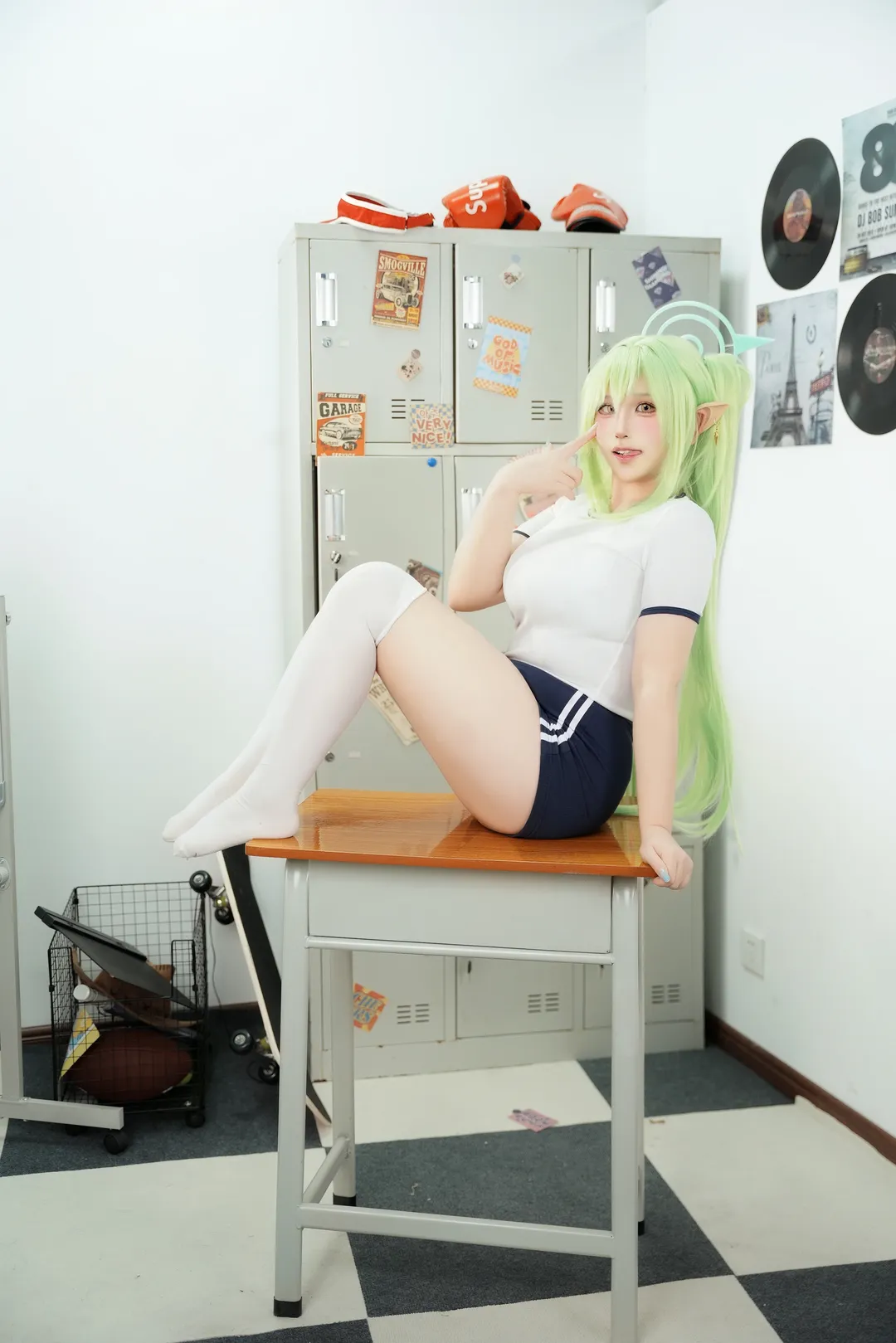 【橘望cos】蔚蓝档案体操服动作参考全记录 - 第 7 张