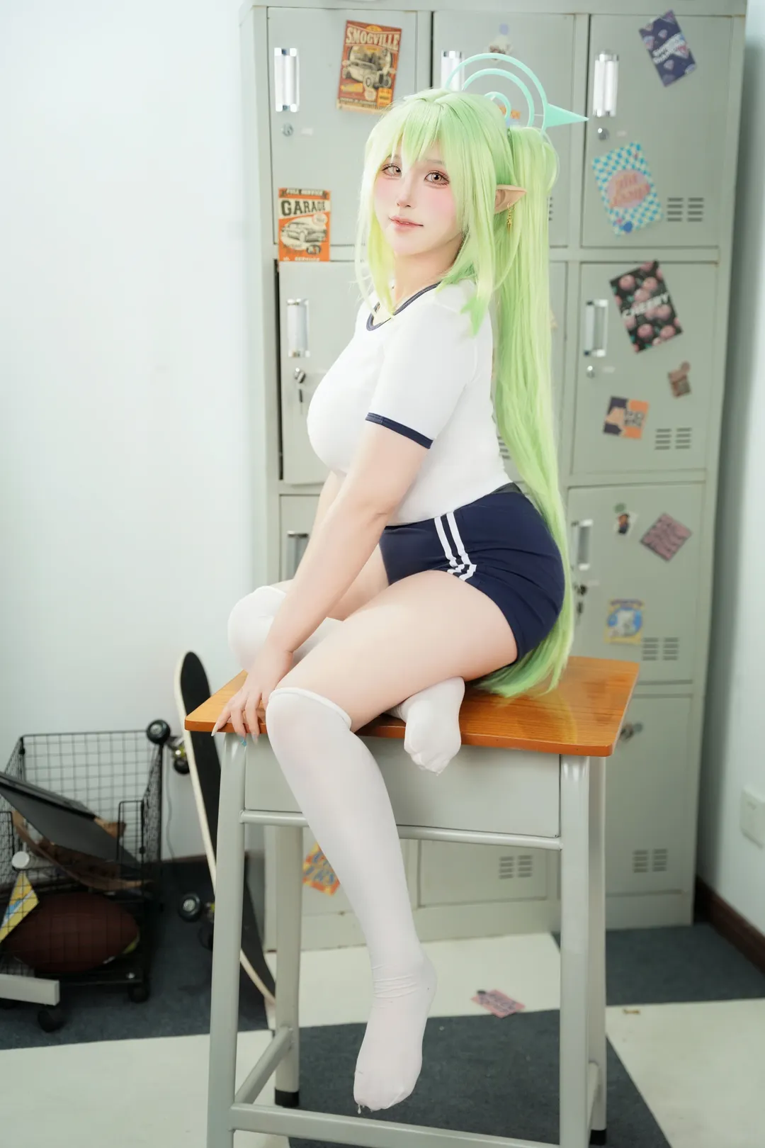 【橘望cos】蔚蓝档案体操服动作参考全记录 - 第 8 张