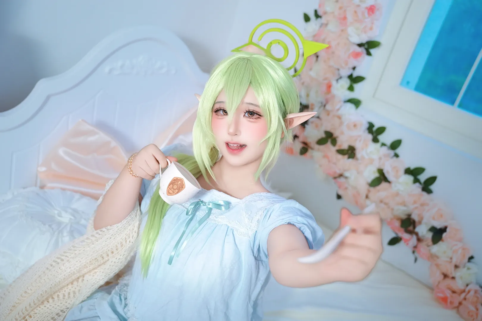 【橘望cos】蔚藍檔案裡的居家睡衣時光，溫馨慵懶的日常片段 - 第 2 張