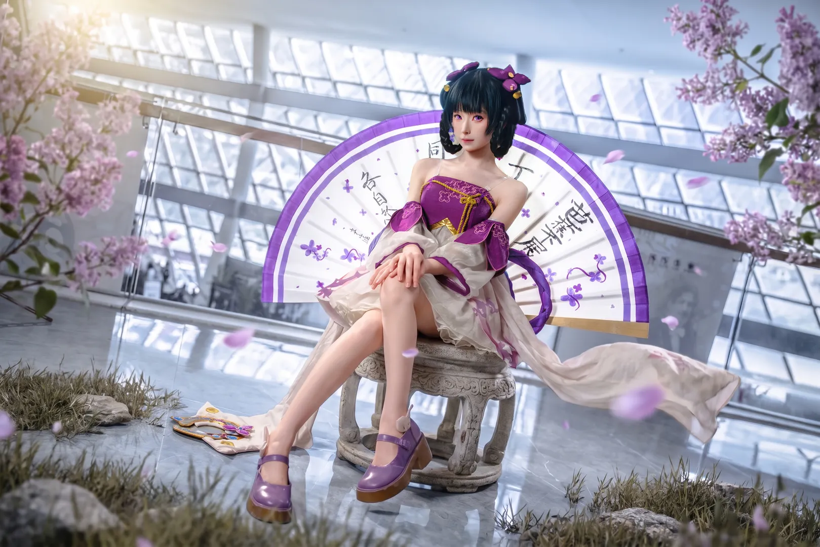 【小喬cos】王者榮耀丁香結，紫藤花下的溫柔 - 第 2 張
