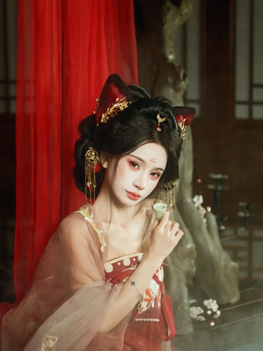 胶片记录下的古风狐妖 妲己妆造拍摄分享 - 第 2 张