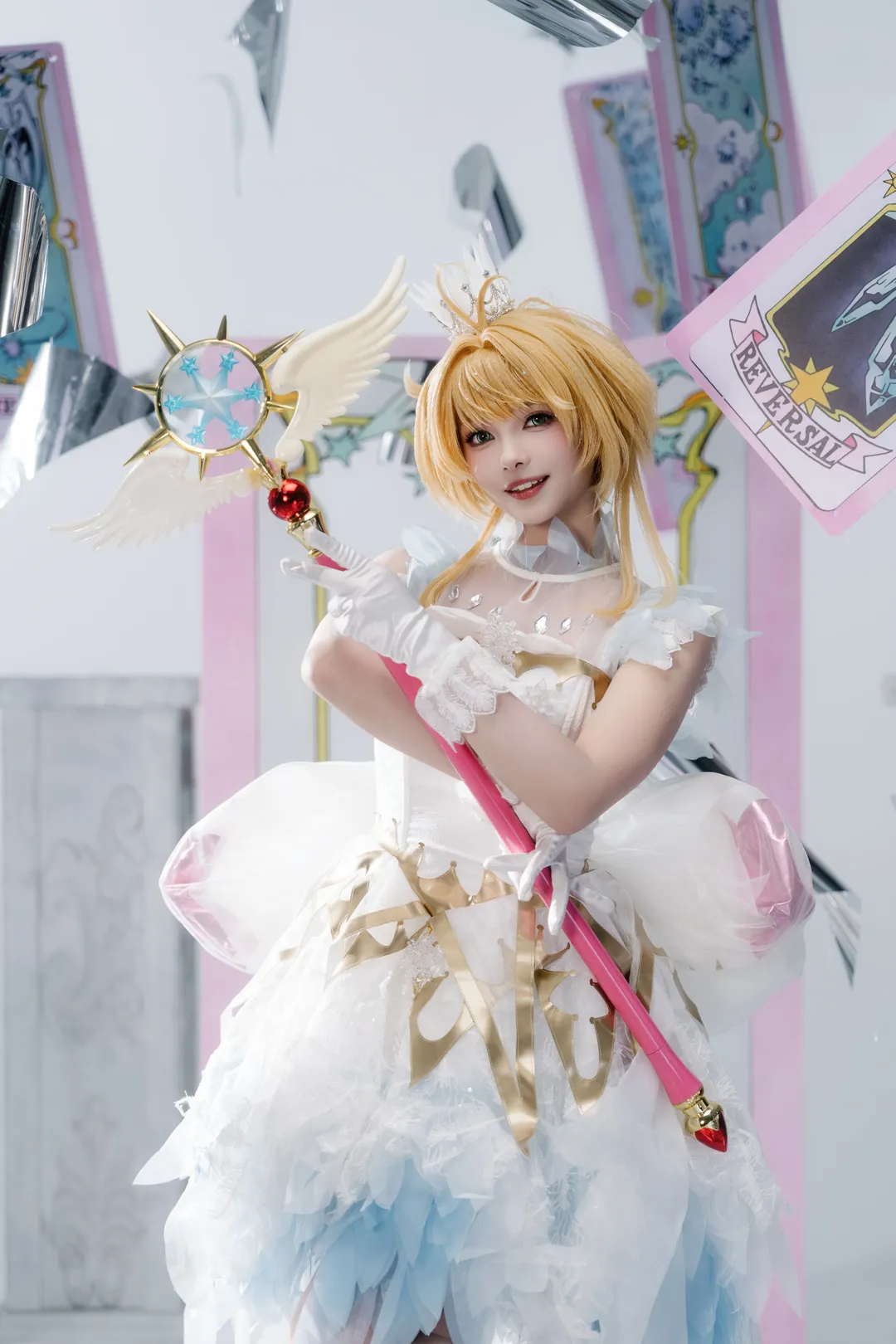 【木之本樱cos】透明牌篇的镜像卡牌魔法 - 第 4 张