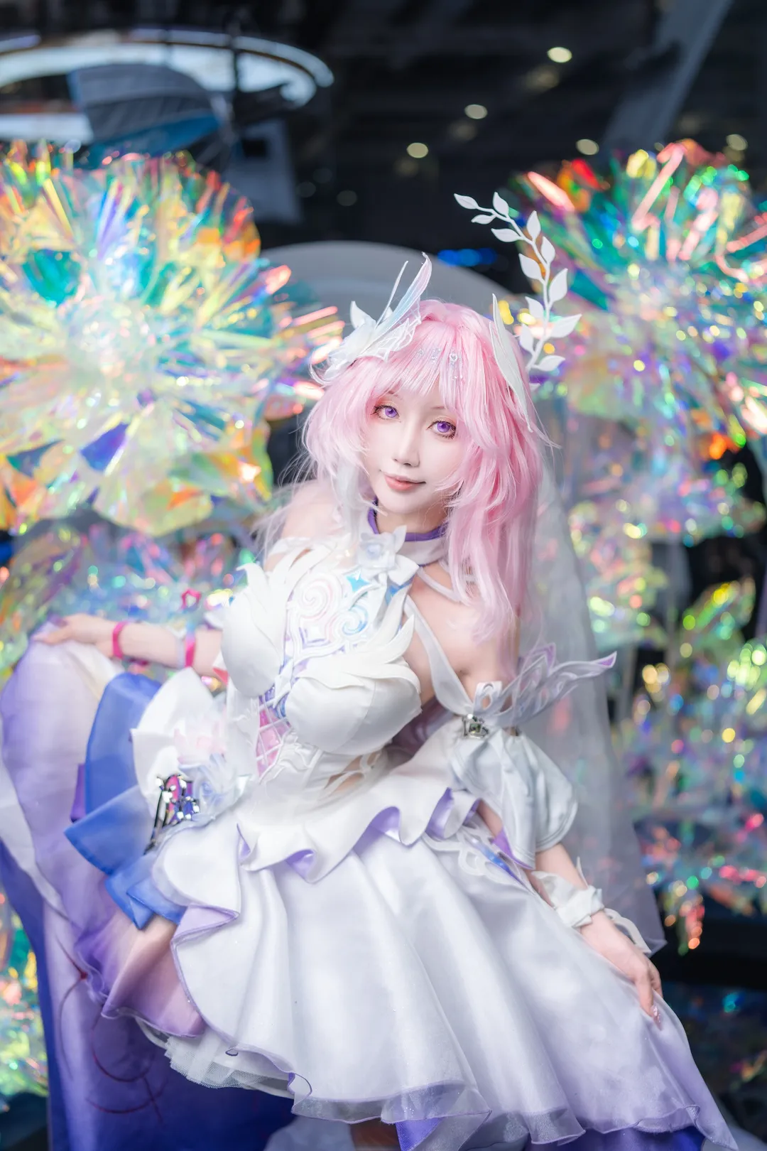 【昔涟cos】崩坏星穹铁道白紫交织的梦幻少女 - 第 1 张
