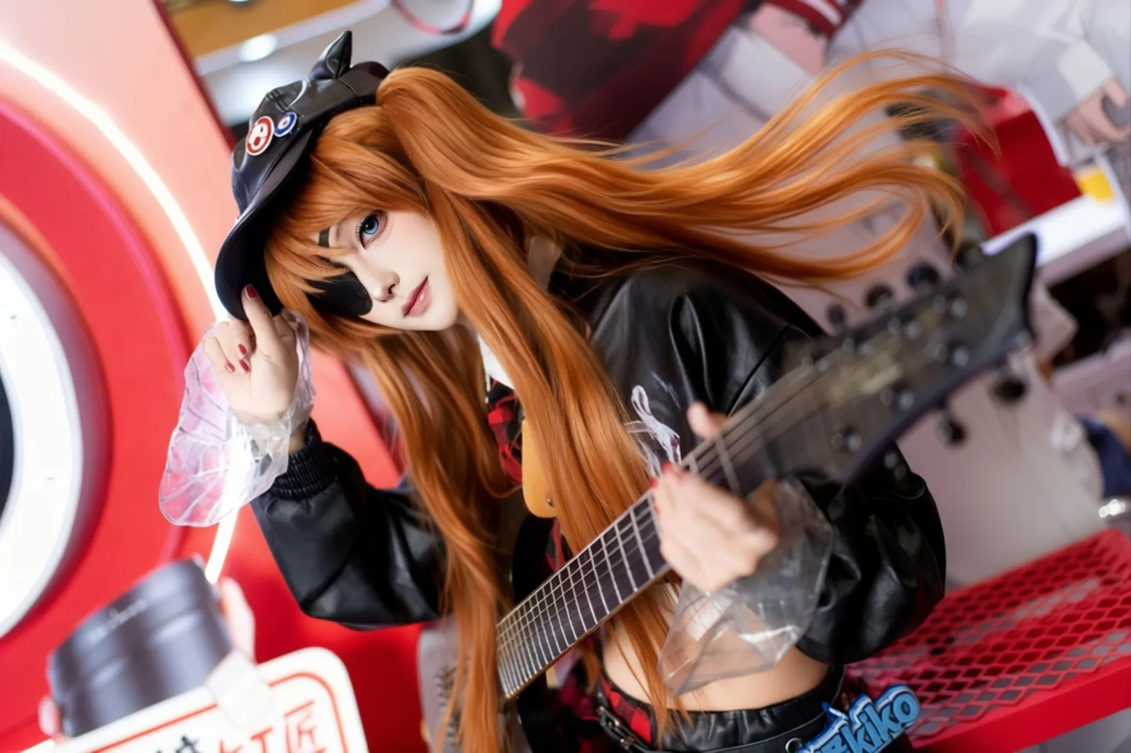 【明日香cos】新世纪福音战士红黑朋克风亮相Chinajoy - 第 3 张