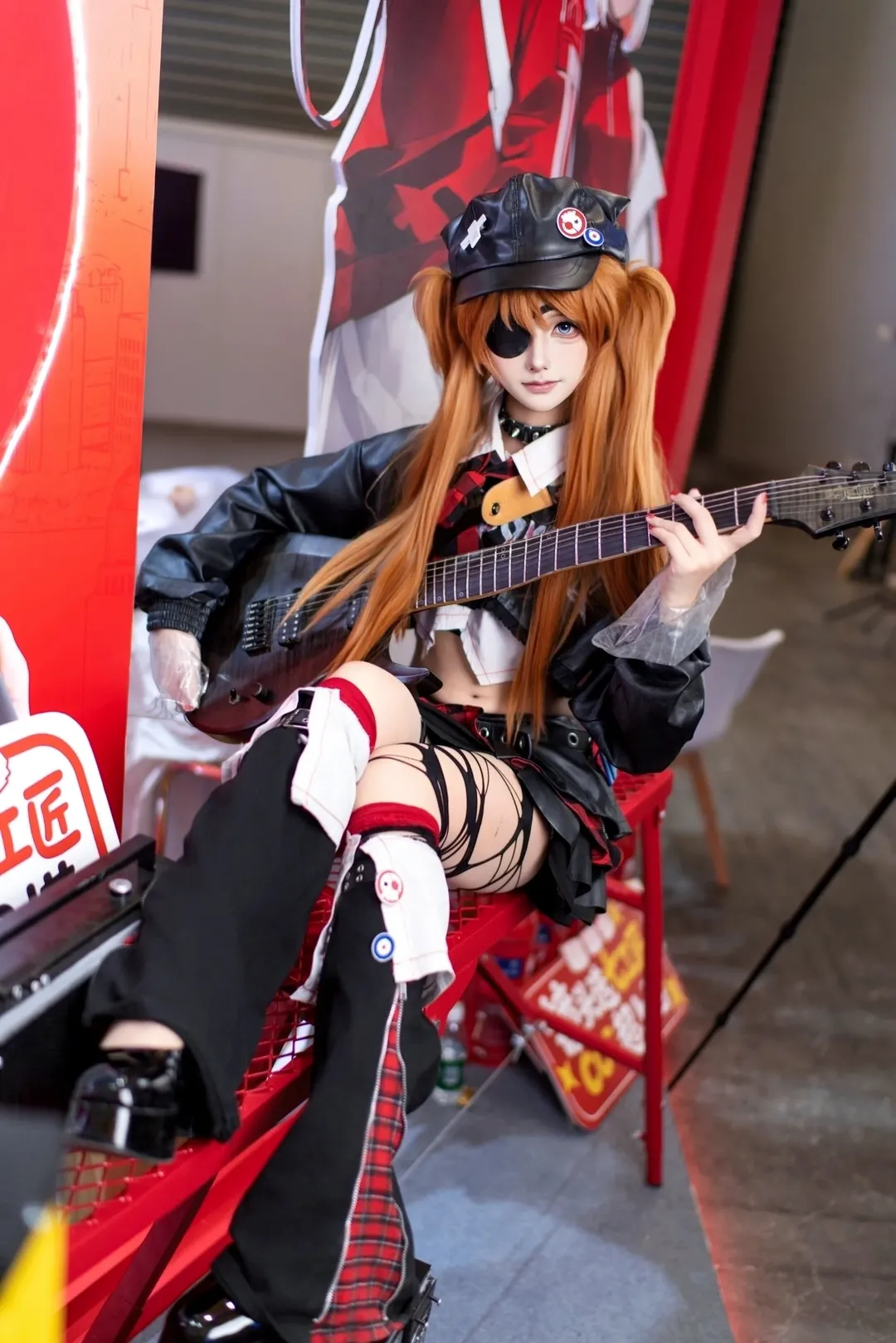 【明日香cos】新世纪福音战士红黑朋克风亮相Chinajoy - 第 4 张