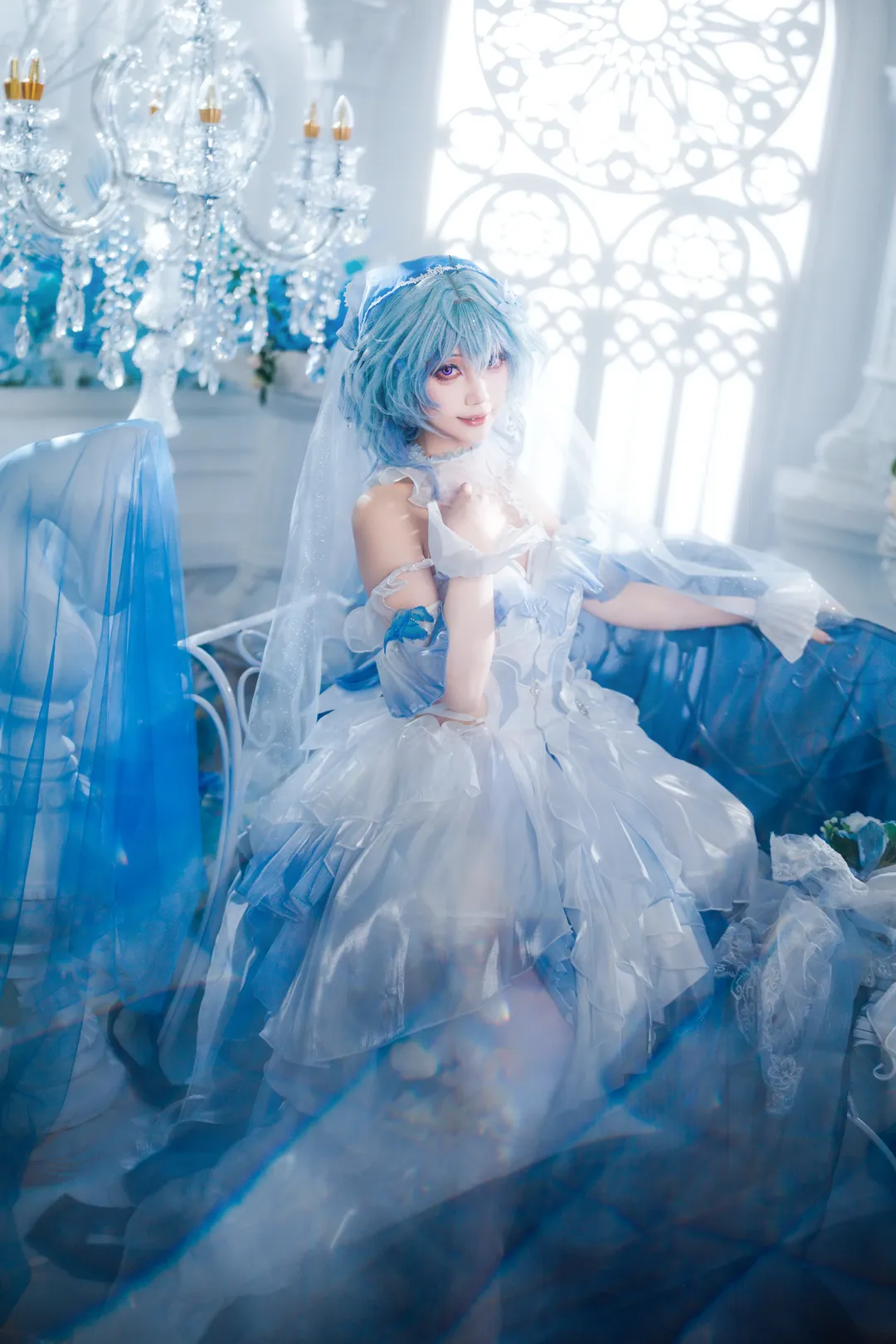 【守岸人cos】鳴潮藍色薄紗下的靜謐與永恆 - 第 1 張
