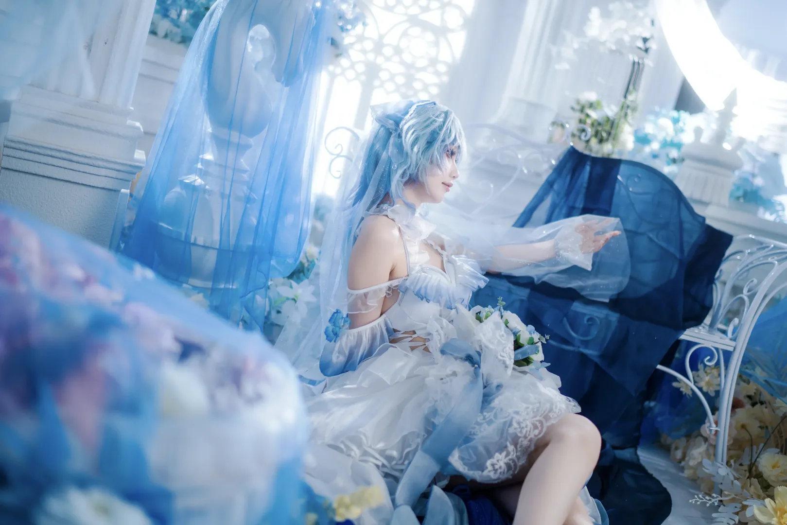【守岸人cos】鳴潮藍色薄紗下的靜謐與永恆 - 第 2 張