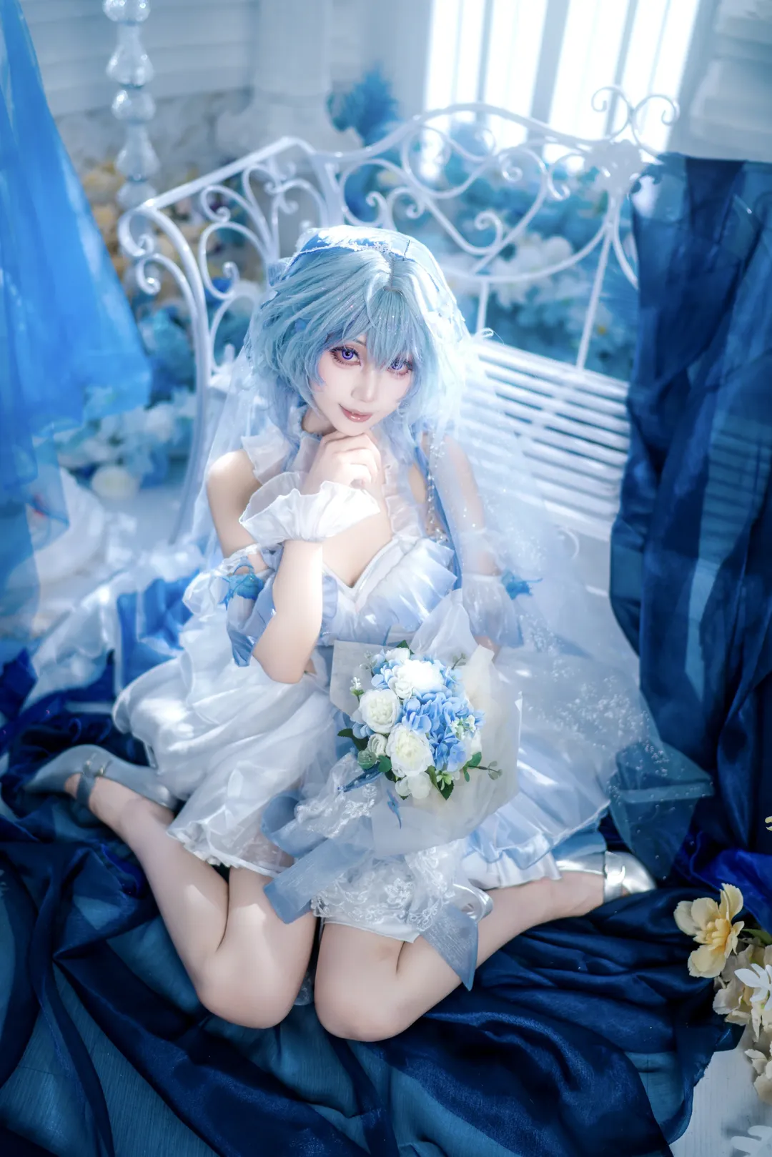 【守岸人cos】鳴潮藍色薄紗下的靜謐與永恆 - 第 3 張
