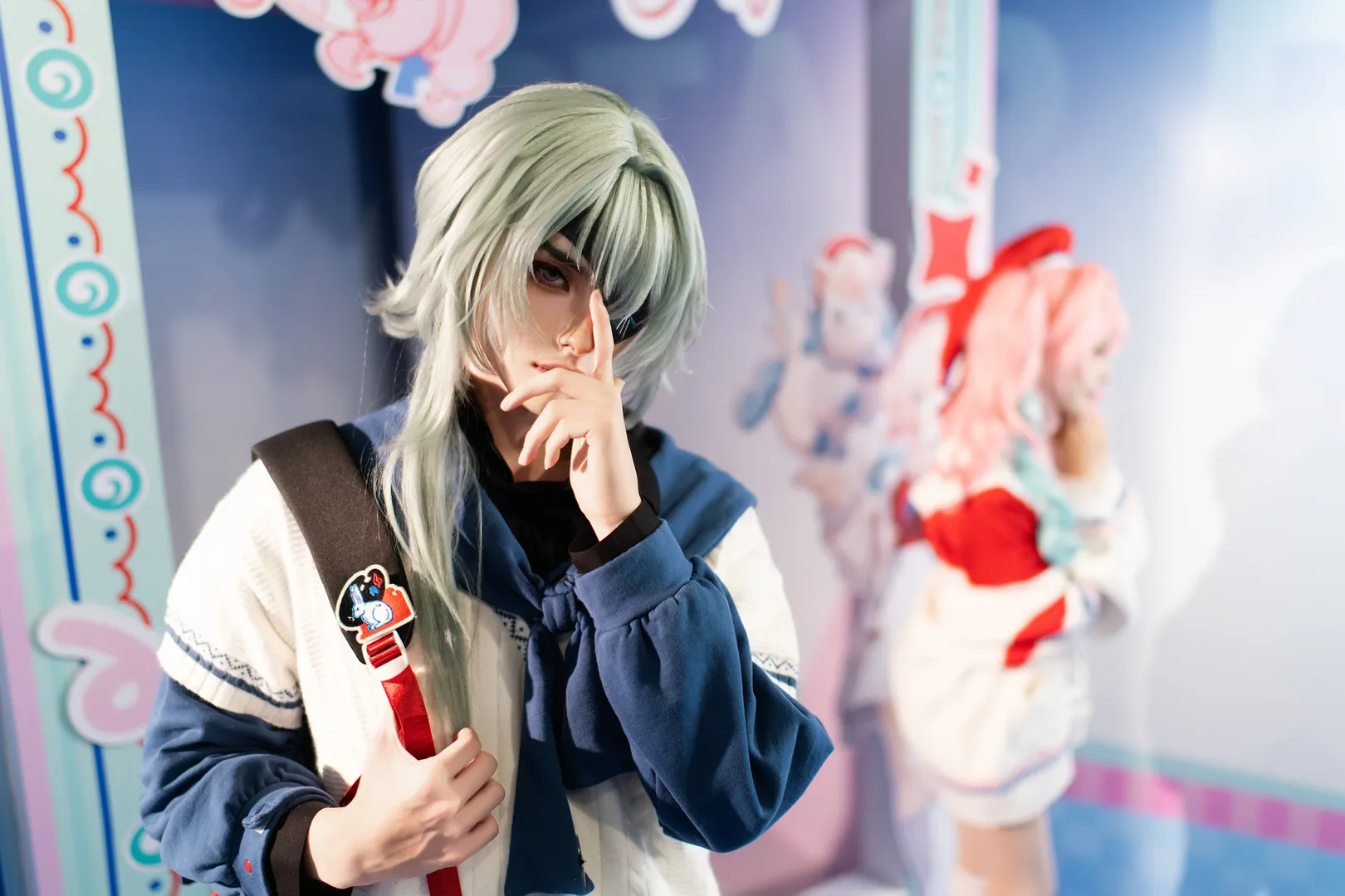 【风堇cos】崩坏星穹铁道大白兔联动的粉色双马尾太甜了 - 第 10 张