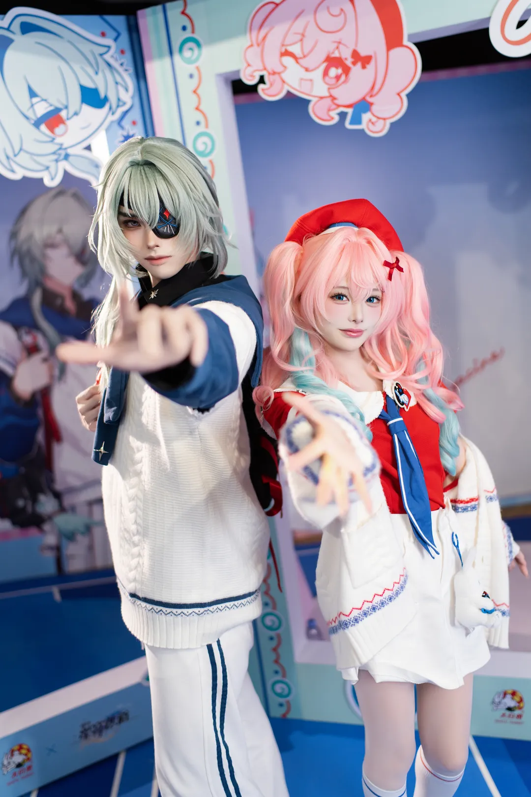 【风堇cos】崩坏星穹铁道大白兔联动的粉色双马尾太甜了 - 第 3 张