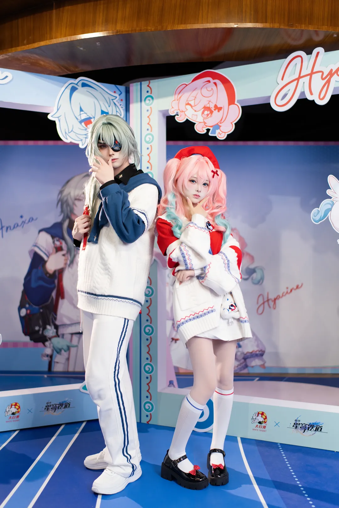 【风堇cos】崩坏星穹铁道大白兔联动的粉色双马尾太甜了 - 第 9 张