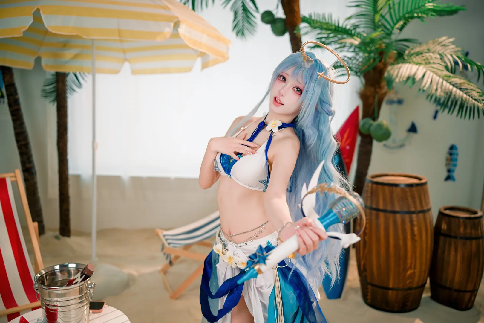 【知更鸟泳装cos】夏日海滩度假风情拍摄记录 - 第 2 张