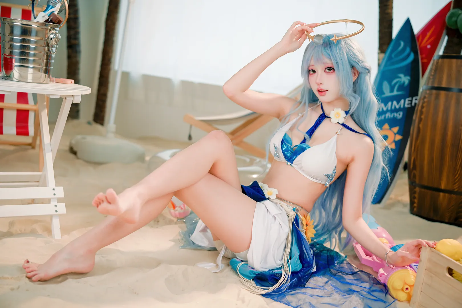 【知更鸟泳装cos】夏日海滩度假风情拍摄记录 - 第 3 张