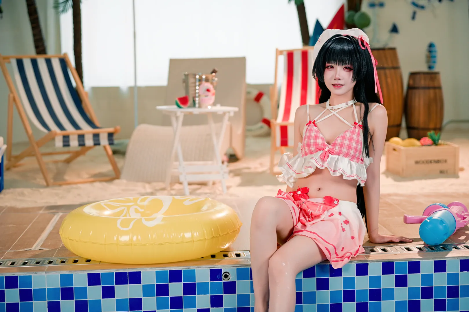 鸣潮千咲cos，夏日沙滩的第二弹写真 - 第 3 张