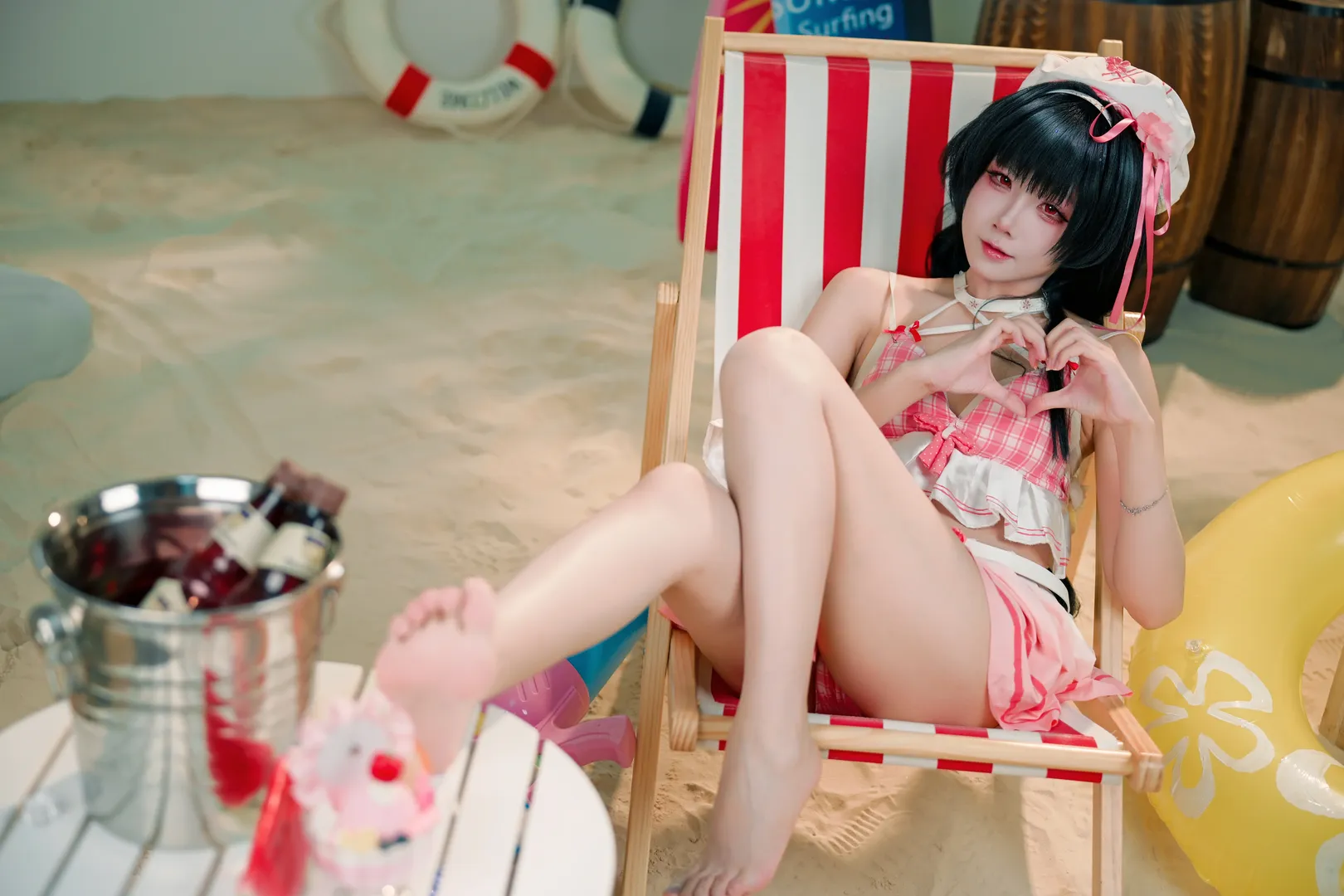 鸣潮千咲cos，夏日沙滩的第二弹写真 - 第 4 张
