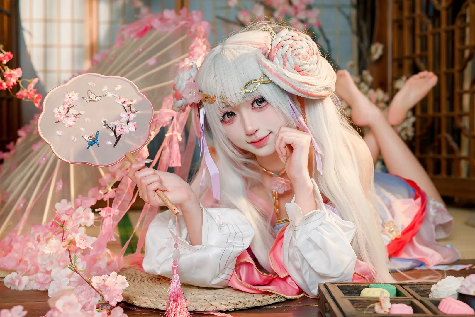 【今汐cos】中秋前夕的桃夭灼灼牵丝动 - 第 3 张
