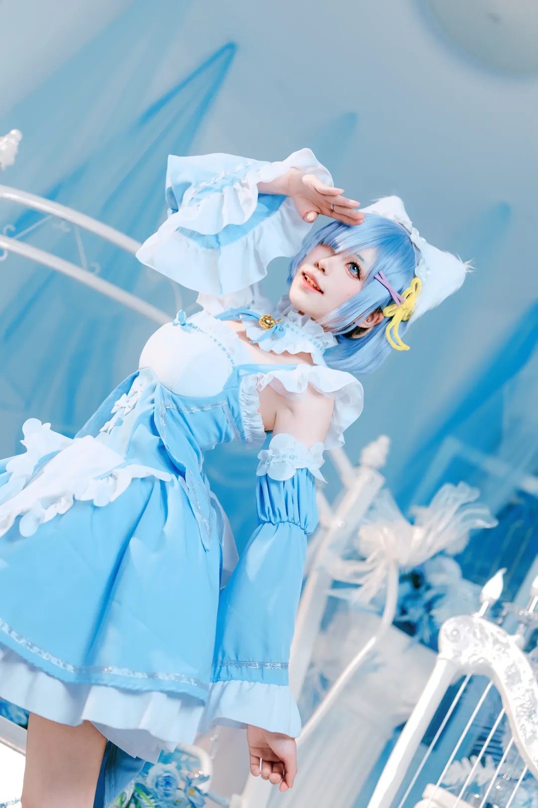 【蕾姆cos】从零开始的异世界生活 蓝色系女仆正片分享 - 第 6 张