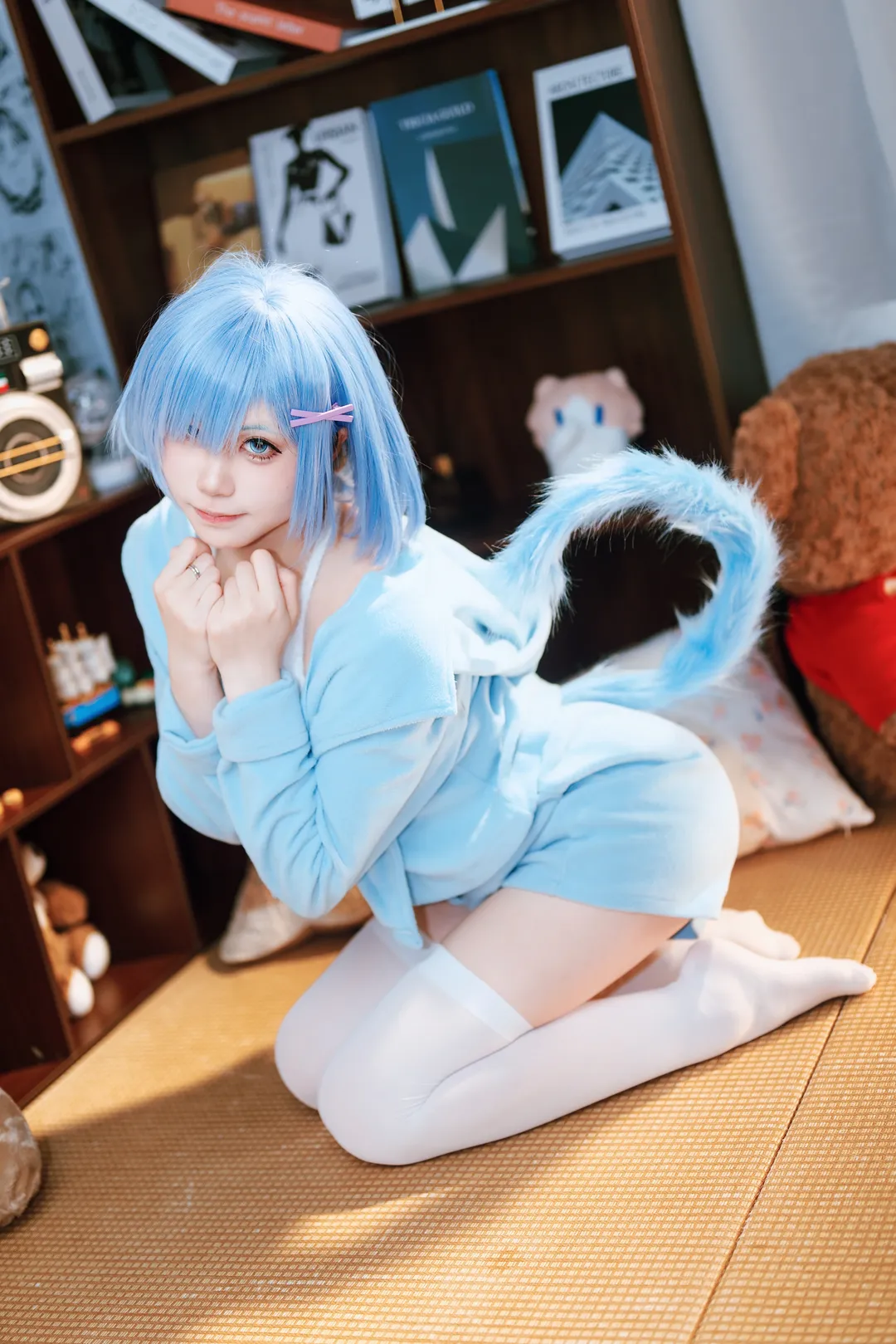 【蕾姆cos】从零开始的异世界生活 居家系可爱少女 - 第 2 张