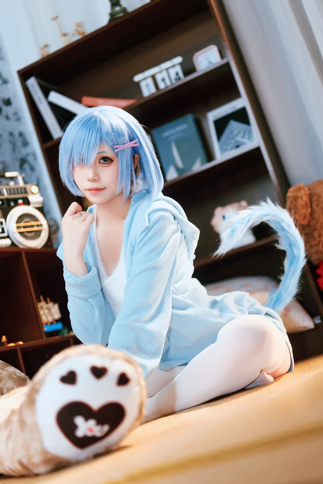 【蕾姆cos】从零开始的异世界生活 居家系可爱少女 - 第 5 张