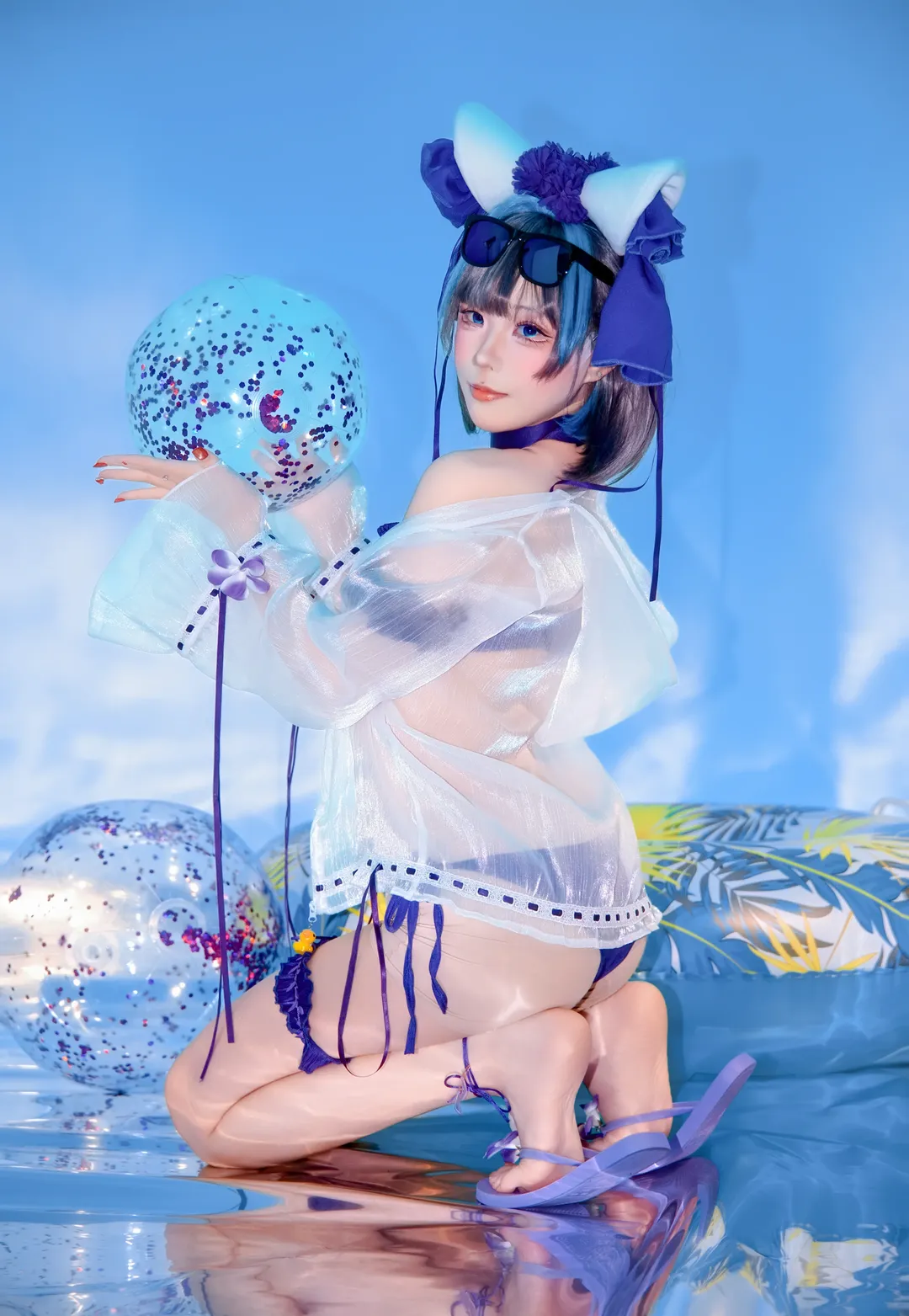【柴郡cos】碧蓝航线水波纹棚景拍摄记录 - 第 3 张